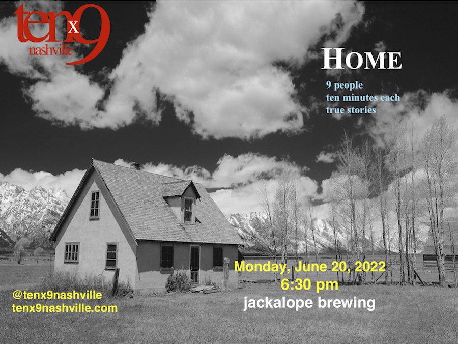 Phyllis Gobbell live story reading with Tenx9 Nashville at Jackalope Brewing Company